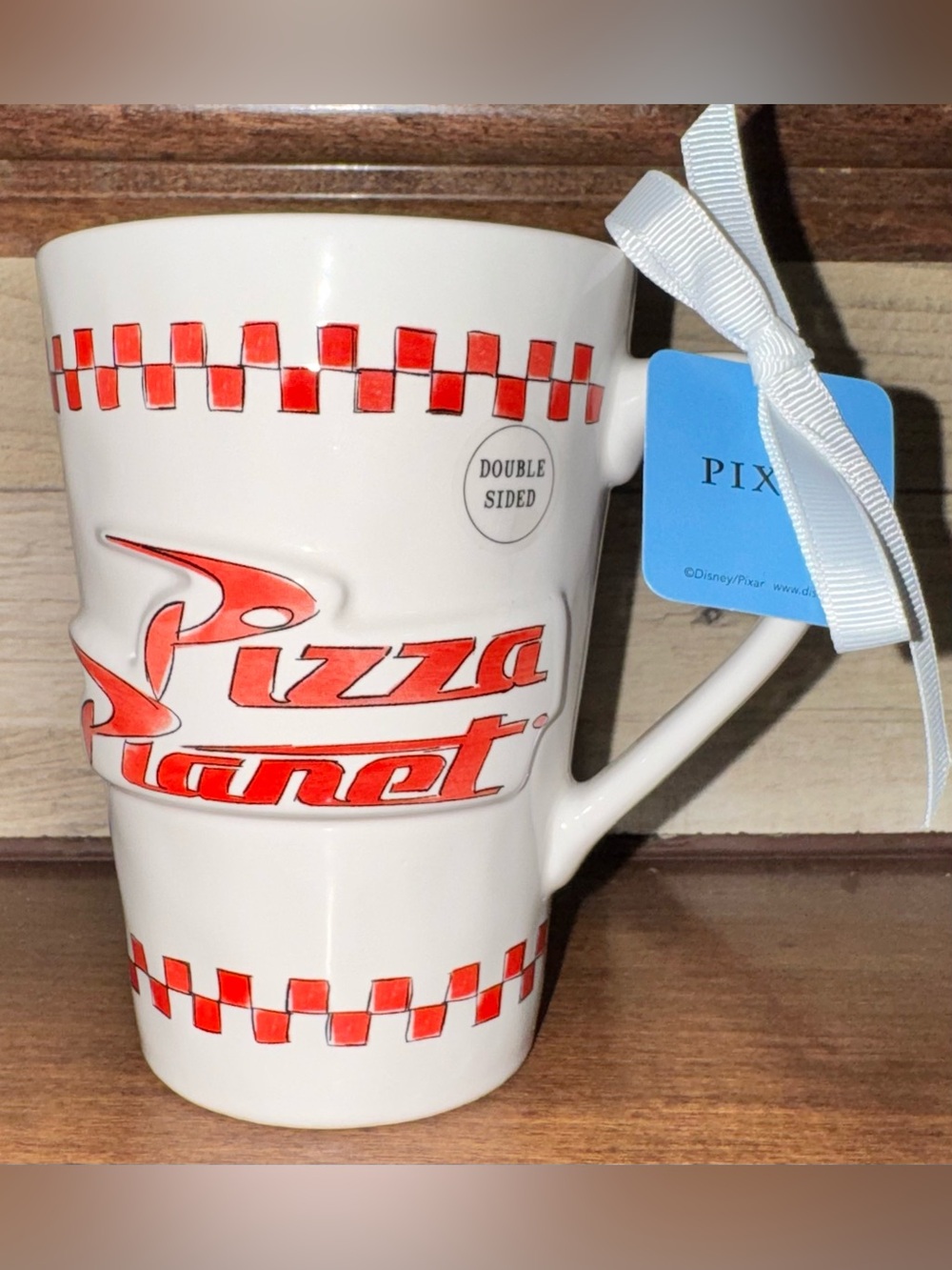 Cute 🥰 Rae Dunn Disney Pixar Pizza Planet “Freshest in the Galaxy” Toy Story Mug